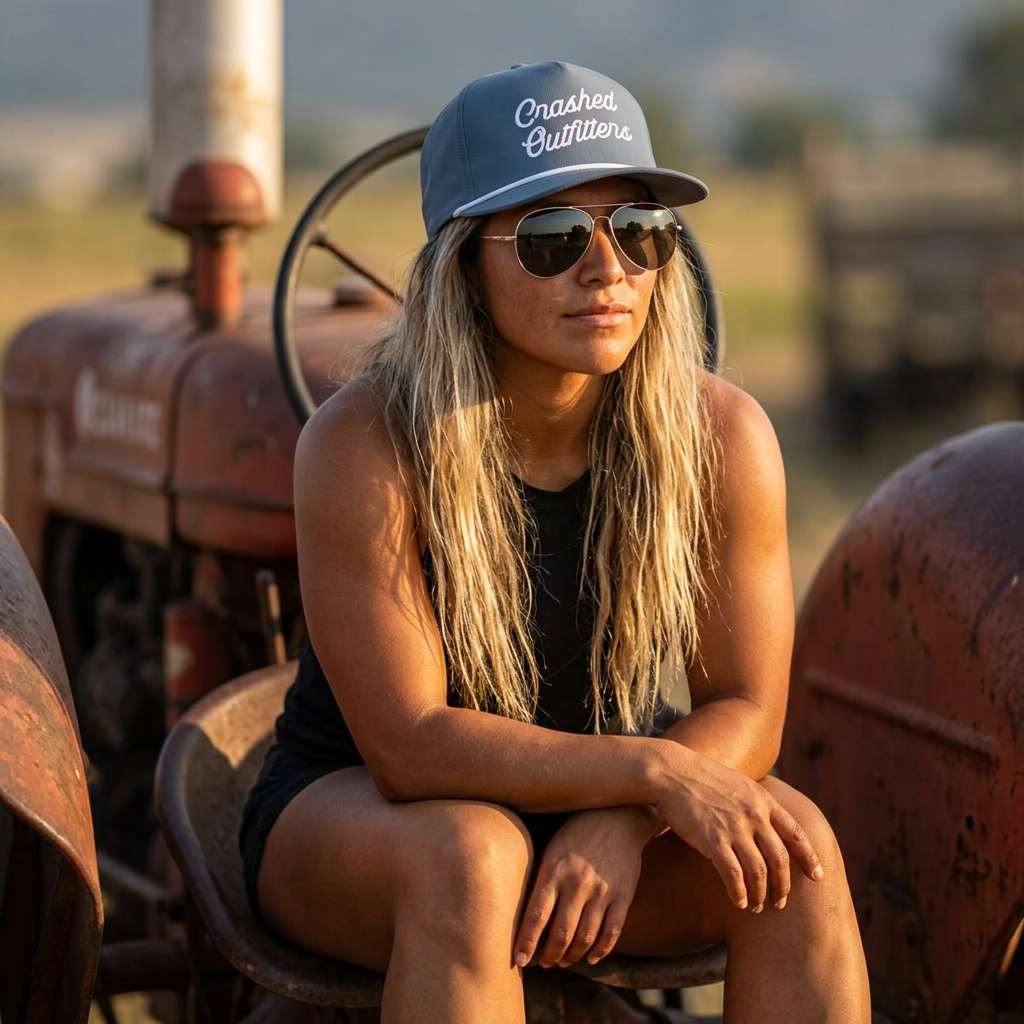 Crashed Outfitters rope script hat | Rope Cap - Image 2