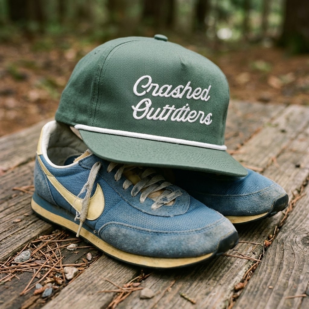 Crashed Outfitters rope script hat | Rope Cap - Image 3