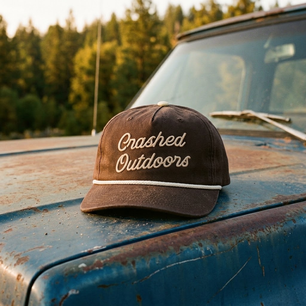 Crashed Outfitters rope script hat | Rope Cap - Image 4